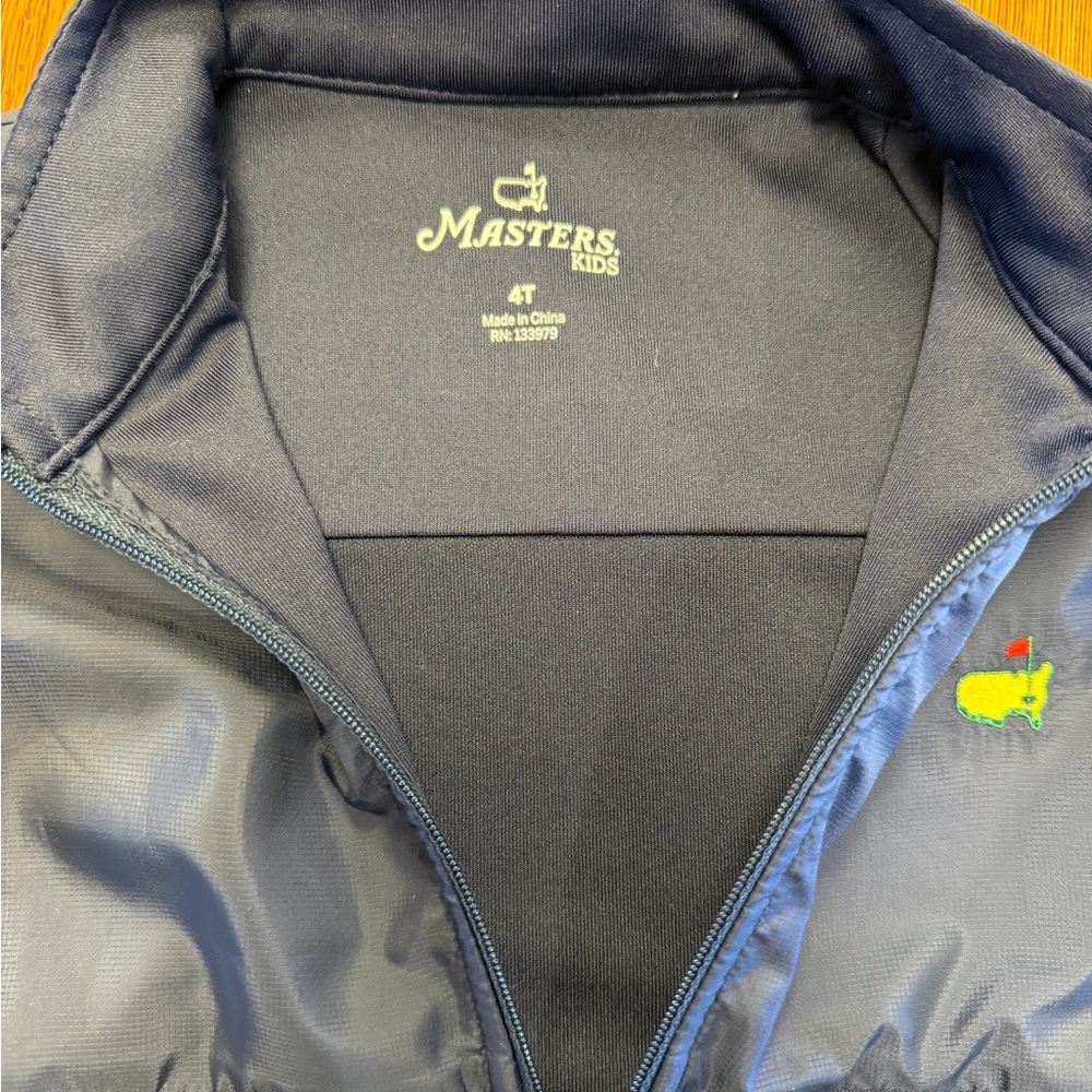 Masters Boys Navy Vest with Logo - Picture 2 of 2